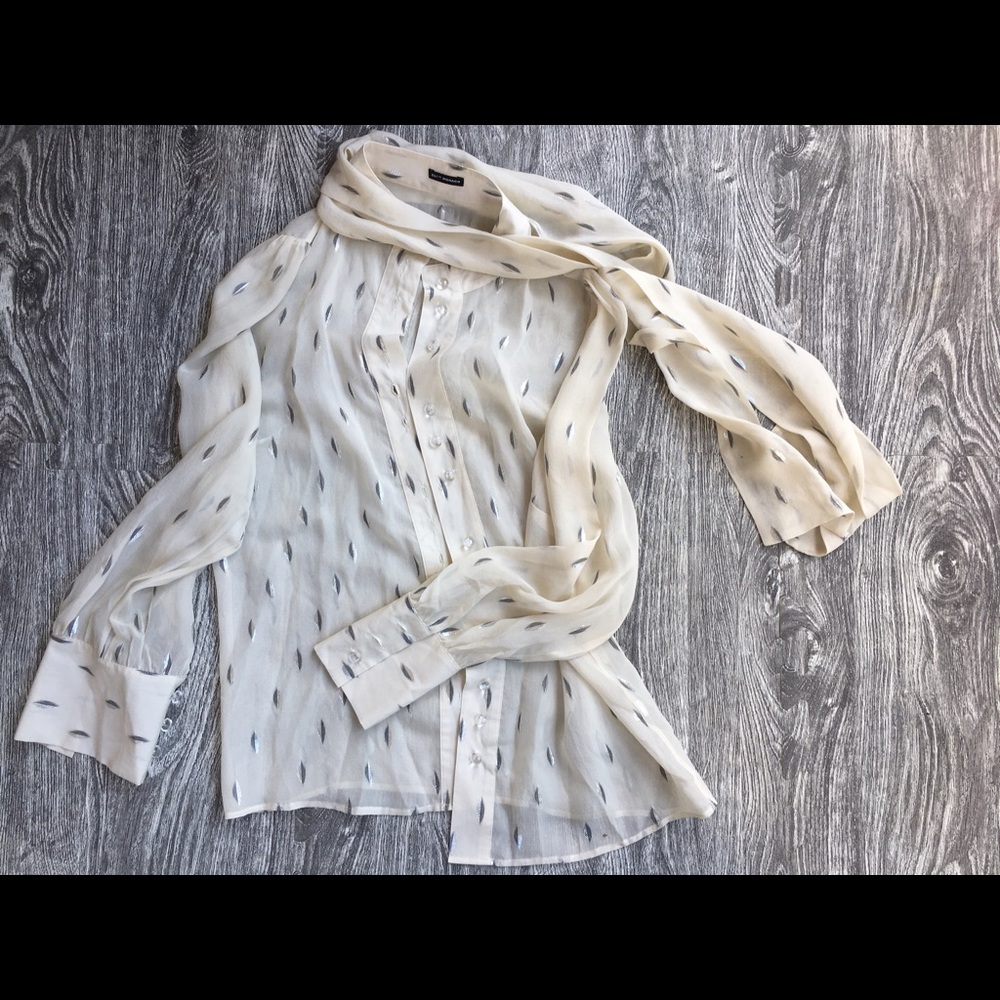 Club Monaco sheer blouse